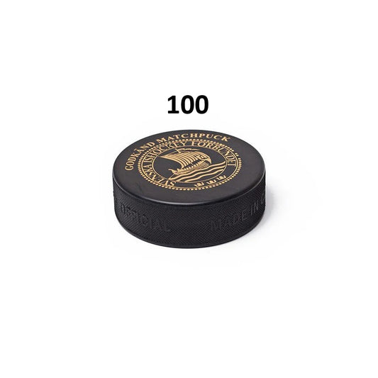Matchpuck Hockey – Smetfri med tryck - 100-pack