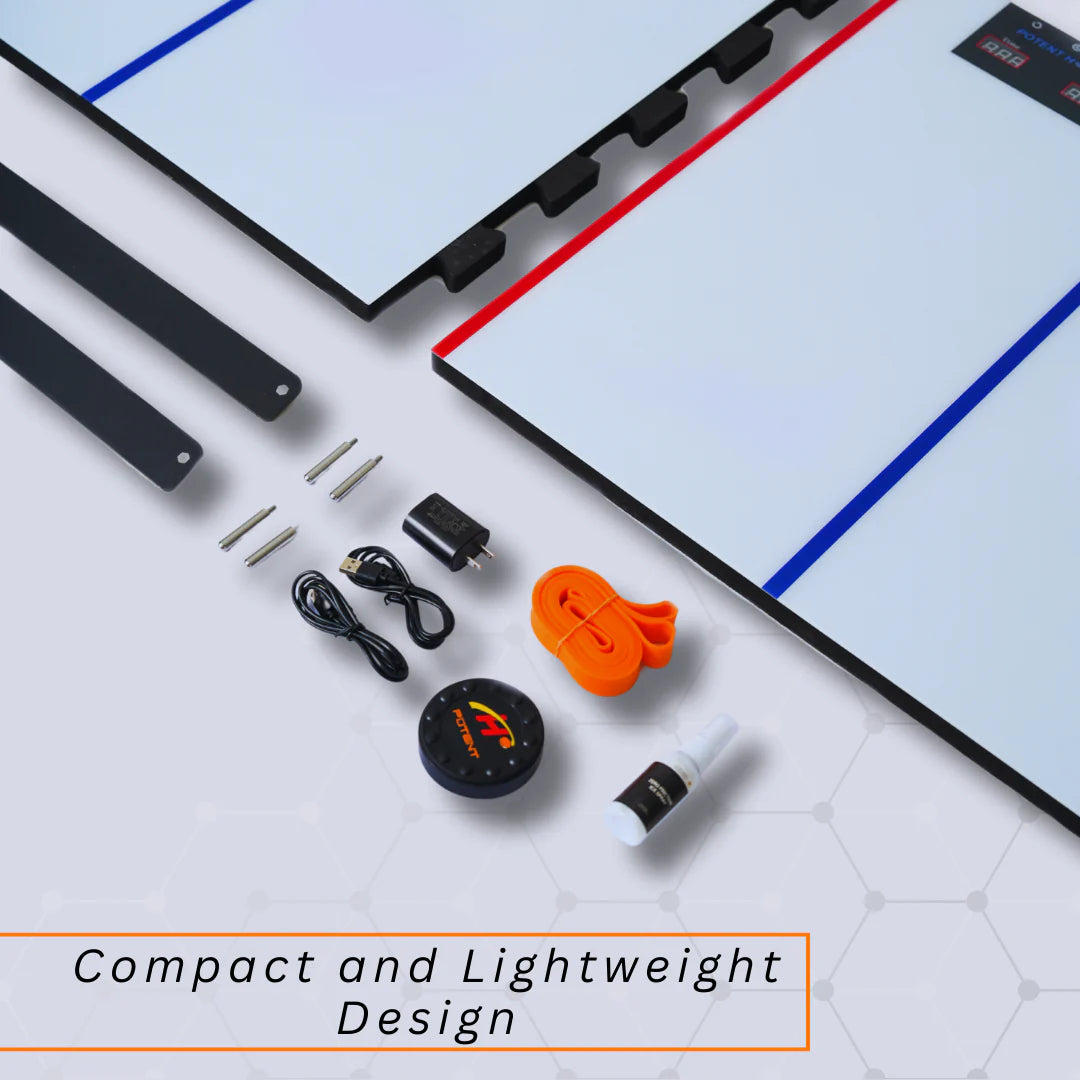 Skottplatta Digital Hockey Mini – Interaktiv träning för puckkontroll och timing